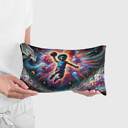 Подушка-антистресс Бейсболист и космос, цвет: 3D-принт — фото 2