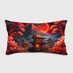 Подушка-антистресс Japan red nature, цвет: 3D-принт