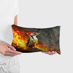 Подушка-антистресс Дятел в огне, цвет: 3D-принт — фото 2