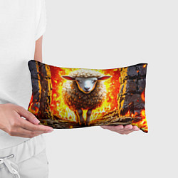 Подушка-антистресс Овечка в огне, цвет: 3D-принт — фото 2