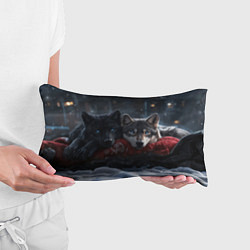 Подушка-антистресс Love wolfs, цвет: 3D-принт — фото 2