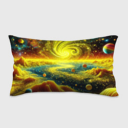 Подушка-антистресс Neon galaxy - ai art fantasy, цвет: 3D-принт