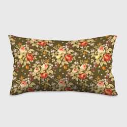 Подушка-антистресс Розы садовые и цветы полевые, цвет: 3D-принт