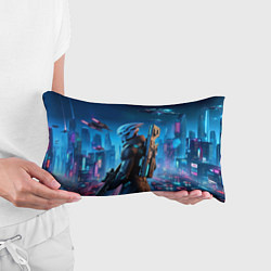 Подушка-антистресс Mass Effect - neon glow fantastic, цвет: 3D-принт — фото 2