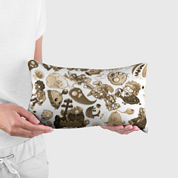 Подушка-антистресс Растения против зомби в бежевых тонах, цвет: 3D-принт — фото 2