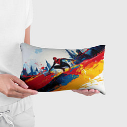 Подушка-антистресс Человек - паук и пролитая краска, цвет: 3D-принт — фото 2