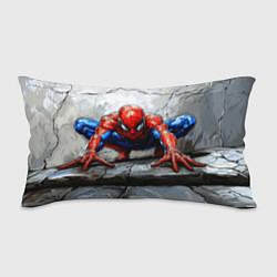 Подушка-антистресс Человек-паук палзет на стене, цвет: 3D-принт