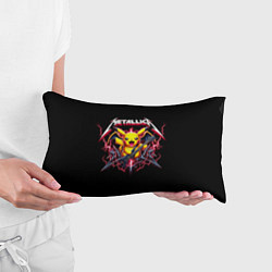 Подушка-антистресс Metallica - cool Pikachu, цвет: 3D-принт — фото 2