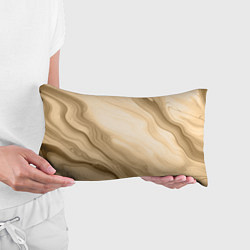 Подушка-антистресс Светлый коричневый текстура камень мрамор, цвет: 3D-принт — фото 2