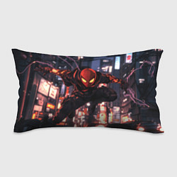 Подушка-антистресс Человек паук в черном, цвет: 3D-принт