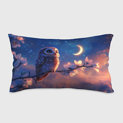 Подушка-антистресс Сова на фоне ночного неба, цвет: 3D-принт