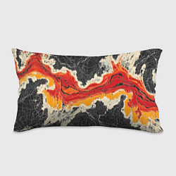 Подушка-антистресс Красно-черная потертая текстура, цвет: 3D-принт