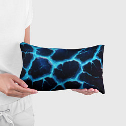 Подушка-антистресс Голубая потертая текстура с разломом, цвет: 3D-принт — фото 2