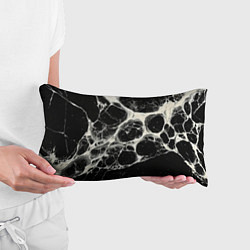 Подушка-антистресс Бело-черная потертая текстура, цвет: 3D-принт — фото 2