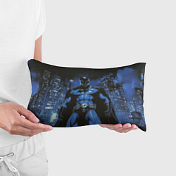 Подушка-антистресс Бэтмен синий город, цвет: 3D-принт — фото 2