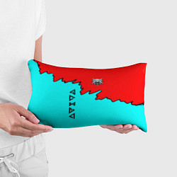 Подушка-антистресс Ведьмак краски логотип, цвет: 3D-принт — фото 2