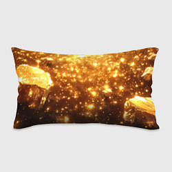 Подушка-антистресс Золотые блестки потертая текстура, цвет: 3D-принт
