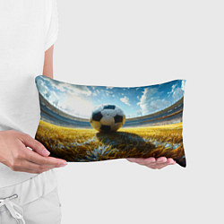 Подушка-антистресс Футбольный мяч на стадионе, цвет: 3D-принт — фото 2
