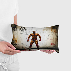 Подушка-антистресс Реслер на белом, цвет: 3D-принт — фото 2