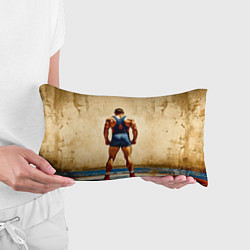 Подушка-антистресс Греко-римский борец на бежевом, цвет: 3D-принт — фото 2