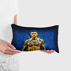 Подушка-антистресс Дастин Порье на синем, цвет: 3D-принт — фото 2