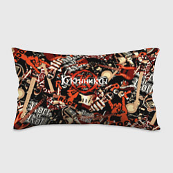 Подушка-антистресс Кукрыниксы на фоне электрогитар, цвет: 3D-принт