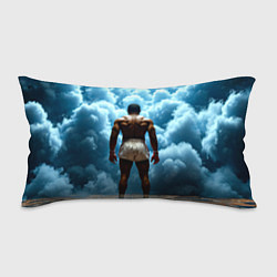 Подушка-антистресс Мухаммед Али в синем дыму, цвет: 3D-принт