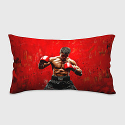 Подушка-антистресс Кикбоксер в красном, цвет: 3D-принт