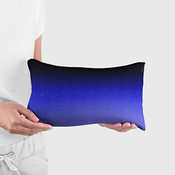 Подушка-антистресс Градиент индиго из чёрно в синий текстура крошка, цвет: 3D-принт — фото 2