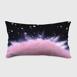 Подушка-антистресс Розовая текстура с лепестками, цвет: 3D-принт