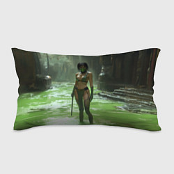 Подушка-антистресс Джейд в кислоте мортал комбат, цвет: 3D-принт