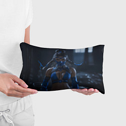 Подушка-антистресс Китана с косичками, цвет: 3D-принт — фото 2