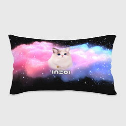 Подушка-антистресс Inzoi логотип и кошечка на облаке, цвет: 3D-принт