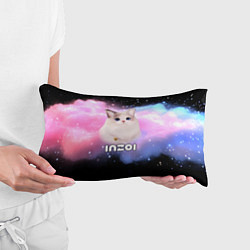 Подушка-антистресс Inzoi логотип и кошечка на облаке, цвет: 3D-принт — фото 2