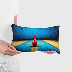 Подушка-антистресс Красная кегля на синем, цвет: 3D-принт — фото 2