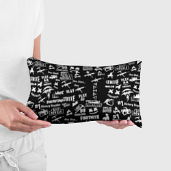 Подушка-антистресс Черно белые логотипы игр, цвет: 3D-принт — фото 2