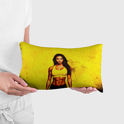 Подушка-антистресс Фитоняшка на желтом, цвет: 3D-принт — фото 2