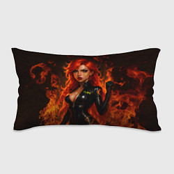 Подушка-антистресс Пламенная Мавуика - Genshin Impact, цвет: 3D-принт