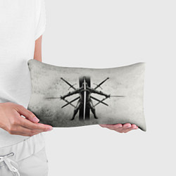 Подушка-антистресс Фехтование на тяжёлом клинковом оружии в сером, цвет: 3D-принт — фото 2