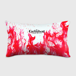 Подушка-антистресс Genshin Impact pink flame, цвет: 3D-принт