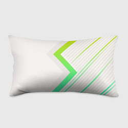 Подушка-антистресс Color white line green, цвет: 3D-принт