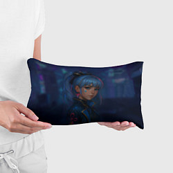 Подушка-антистресс Камисато Аяка киберпанк, цвет: 3D-принт — фото 2