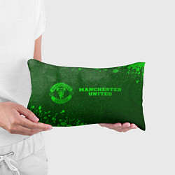 Подушка-антистресс Manchester United - green gradient по-горизонтали, цвет: 3D-принт — фото 2