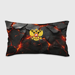 Подушка-антистресс Герб России на фоне объемных плит