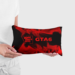 Подушка-антистресс GTA6 - red gradient по-горизонтали, цвет: 3D-принт — фото 2