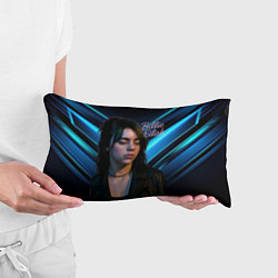 Подушка-антистресс Билли Айлиш грустный взгляд, цвет: 3D-принт — фото 2