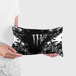 Подушка-антистресс Monster energy white splash, цвет: 3D-принт — фото 2