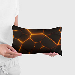 Подушка-антистресс Оранжевое свечение текстура, цвет: 3D-принт — фото 2