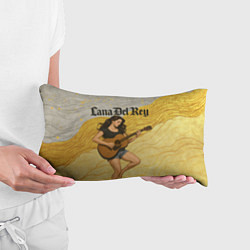 Подушка-антистресс Lana Del Rey с гитарой, цвет: 3D-принт — фото 2