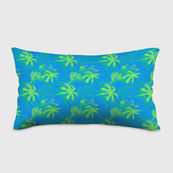 Подушка-антистресс Palm light green light blue, цвет: 3D-принт